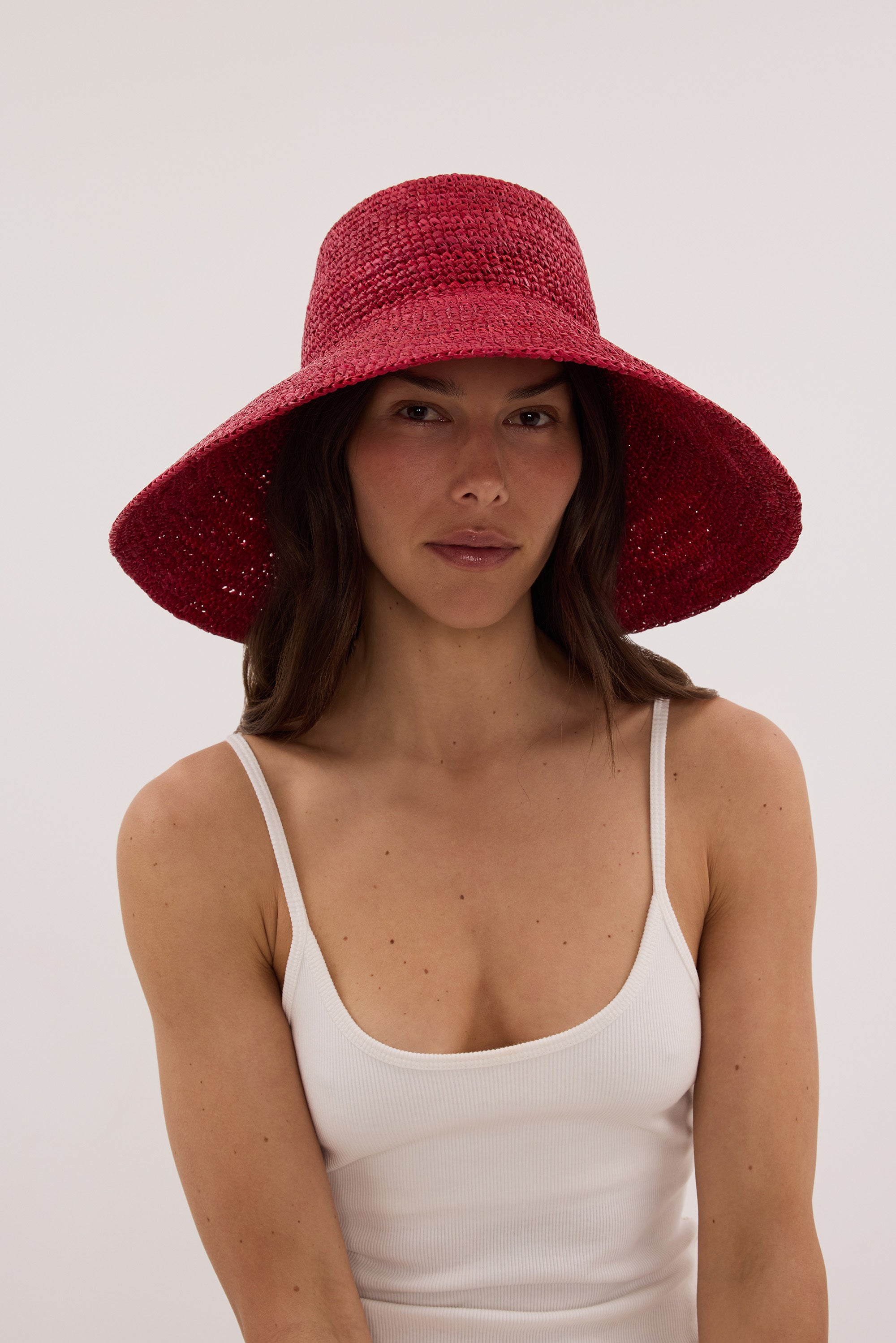 OCHRE LANE SCARLETT RAFFIA BUCKET HAT - PRE ORDER