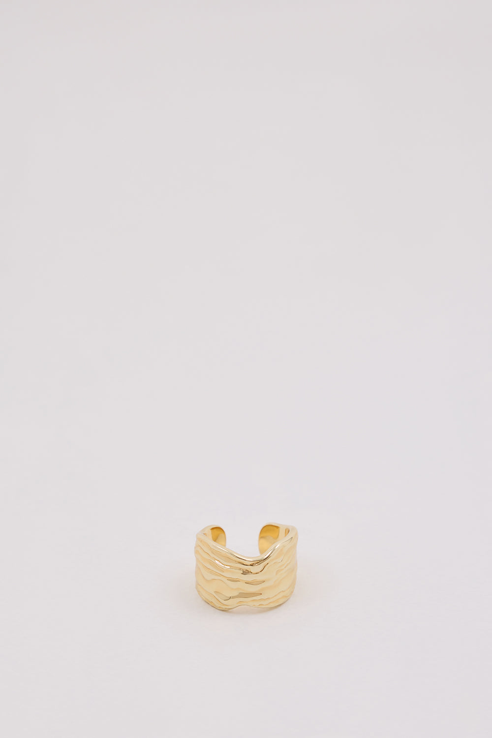 F+H OYSTER SHELL GOLD RING