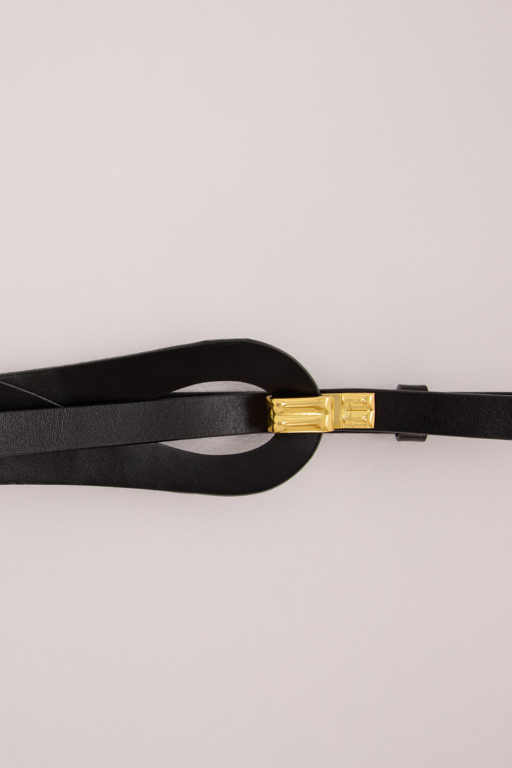 NOAH THE LABEL BLACK LOOP STREET STYLE BELT