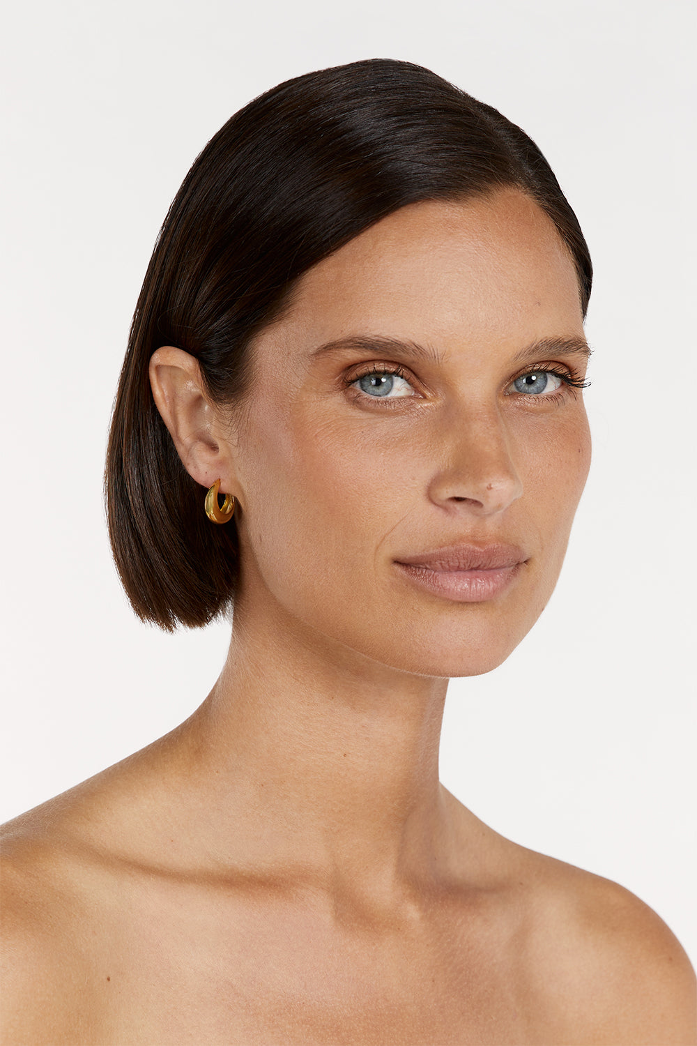 ST VALENTINE POSITANO GOLD HOOPS