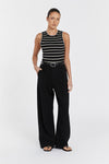 HENRY BLACK STRIPED KNIT TANK