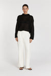 LAUREN BLACK FLUFFY CROP JUMPER