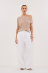 KERRY TAN ASYM KNIT TOP