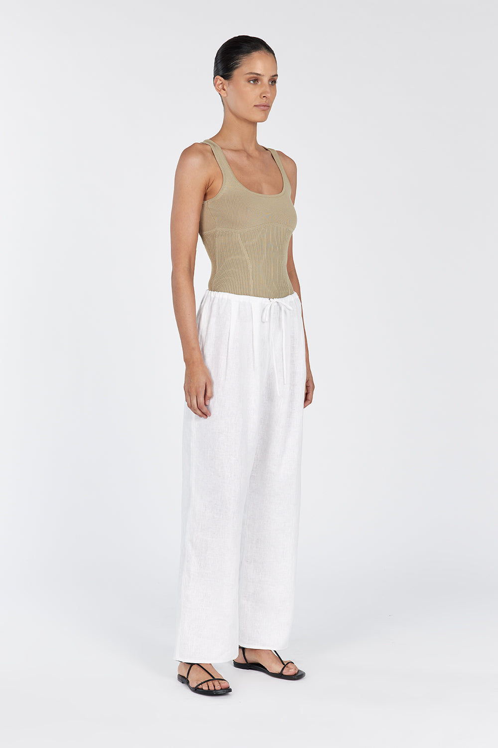 MILO PUTTY SLEEVELESS KNIT TOP