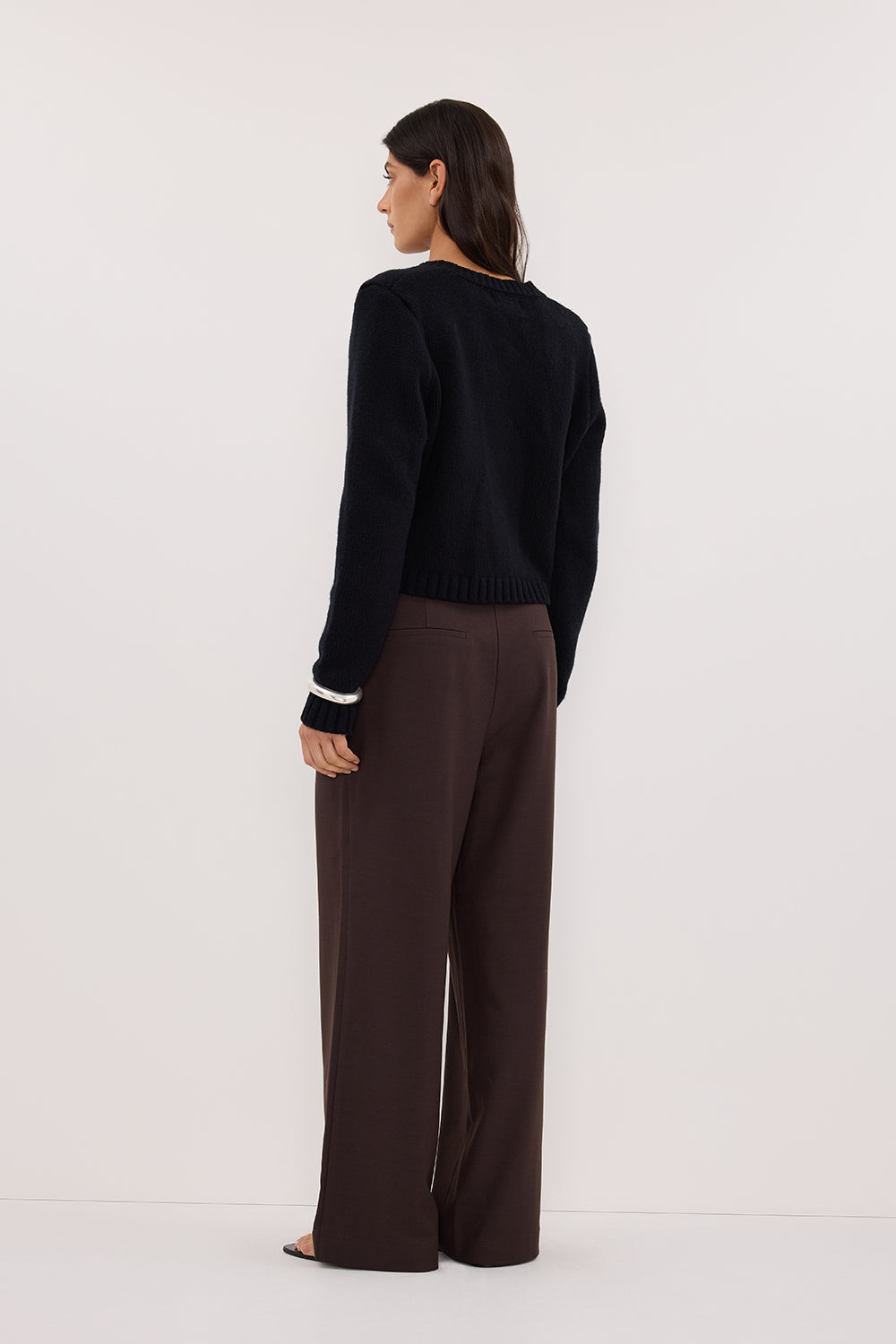 FOSTER BLACK KNIT CARDIGAN