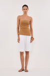  LUKE TAN BANDEAU KNIT TOP