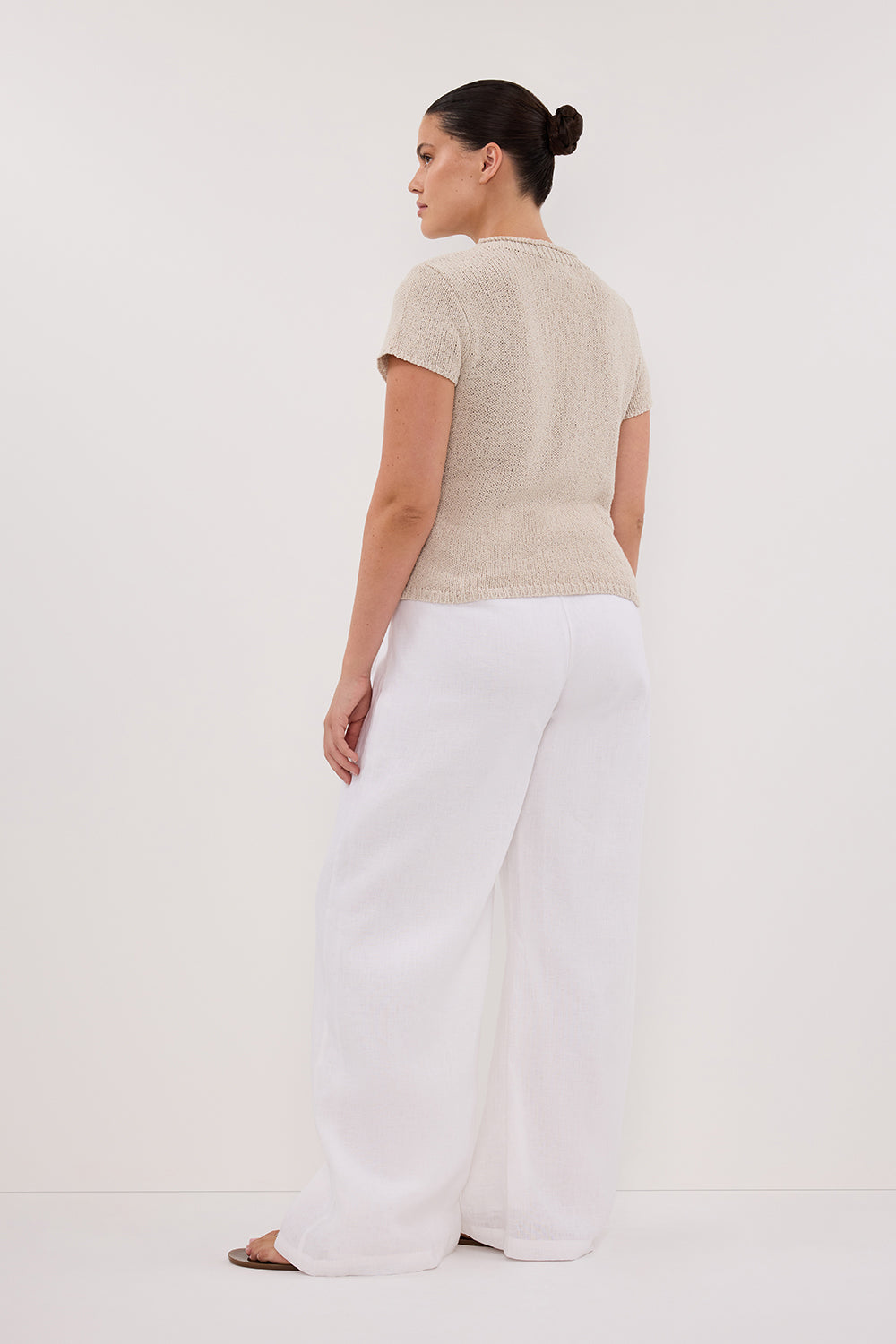 LEO CHALK KNIT TOP