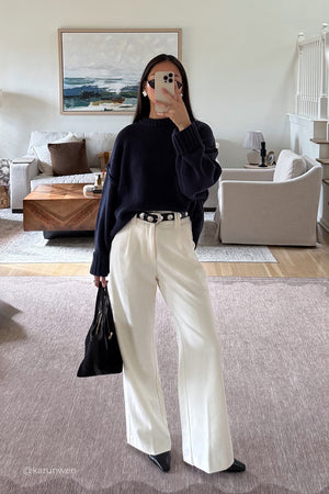 ROY NAVY LONGLINE KNIT JUMPER - PRE ORDER