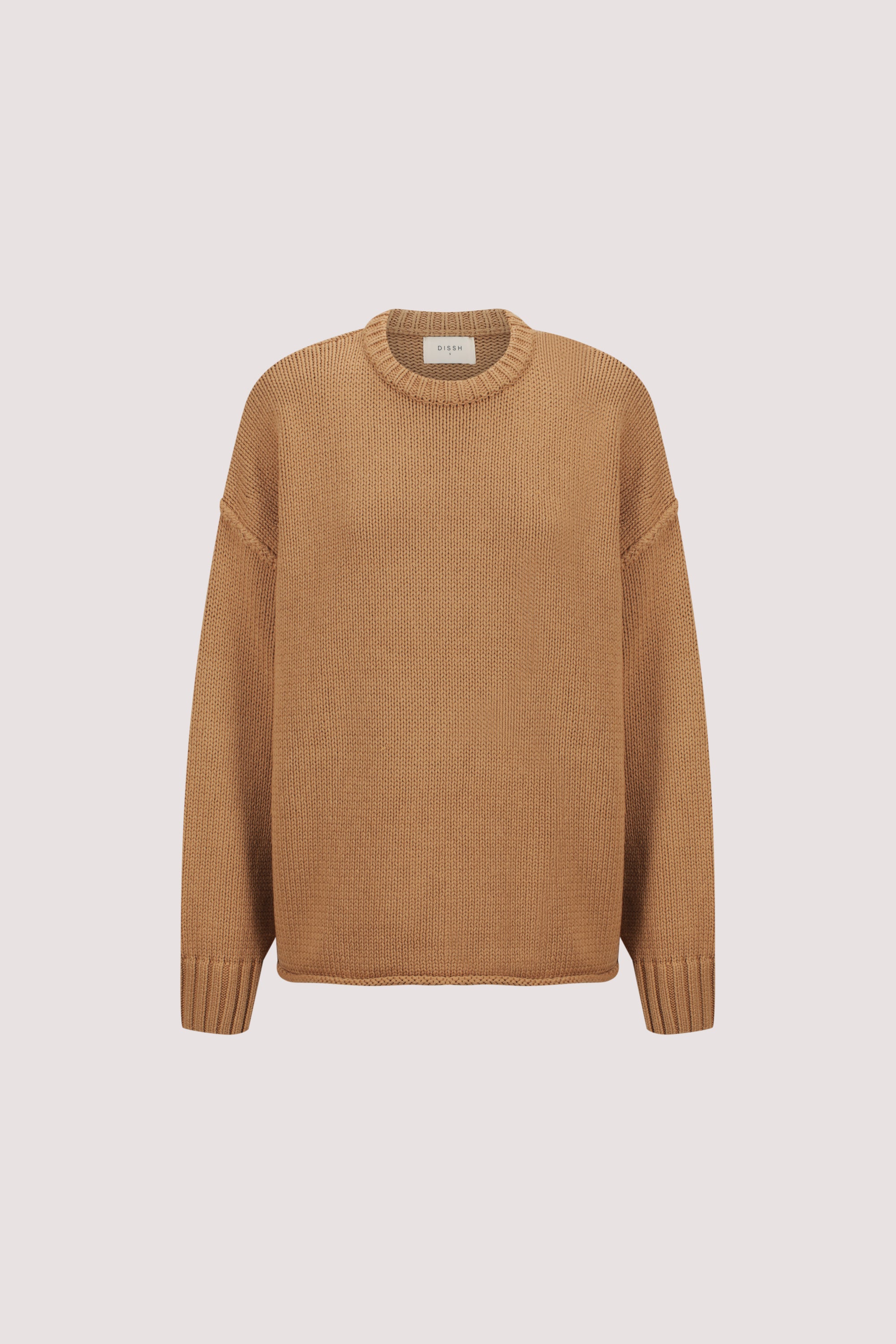 ROY WHEAT OVERSIZED LONGLINE KNIT JUMPER