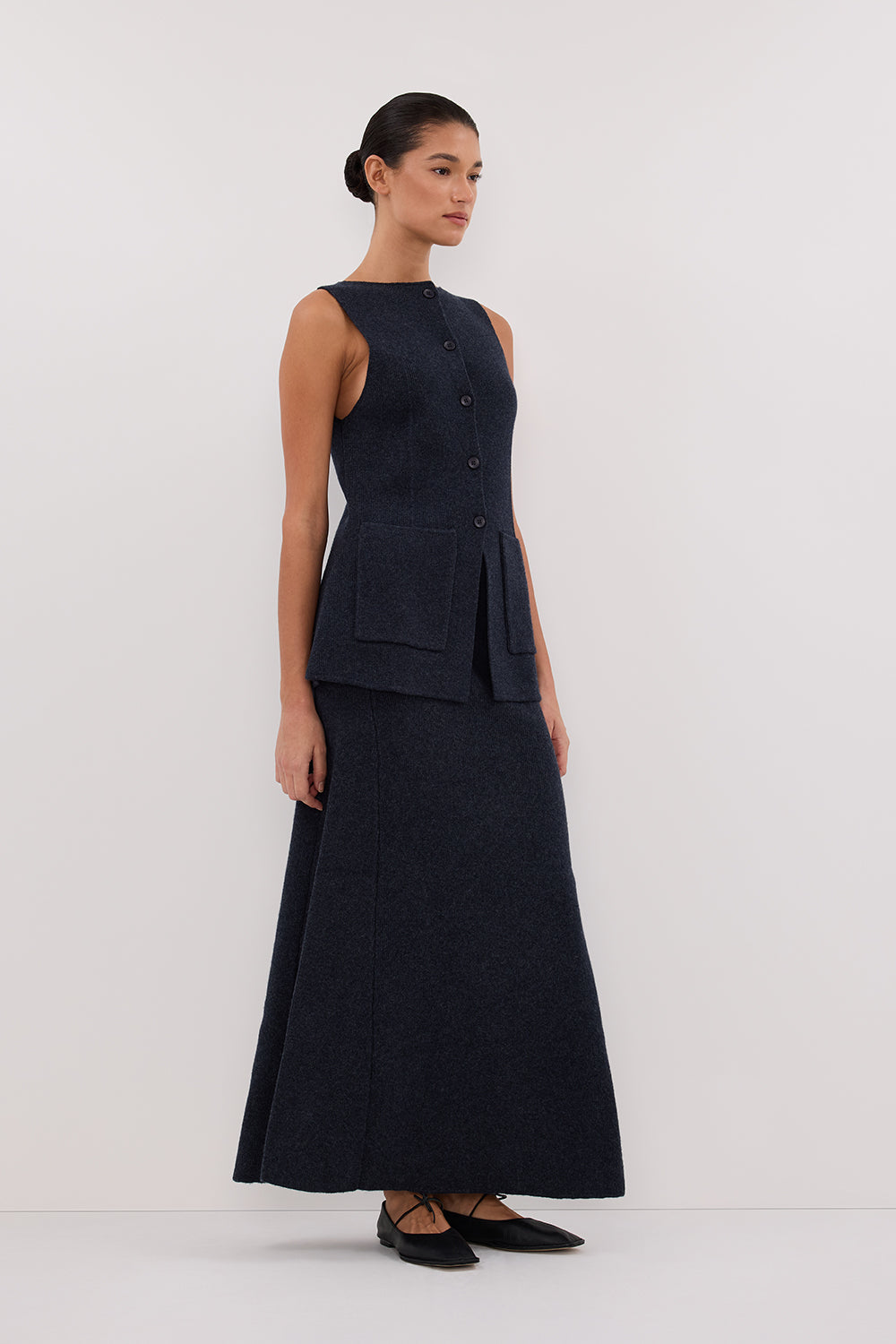 AVA INK LONGINE KNIT VEST