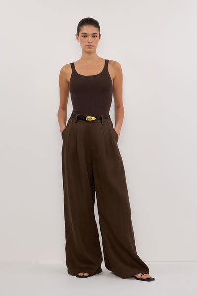 Aude wearing SIGNATURE CHOC SCOOP TANK