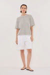 ERIN SILVER MARLE BOXY KNIT TEE