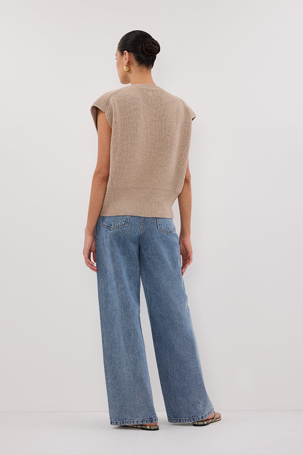 KATE OAT MARLE KNIT VEST