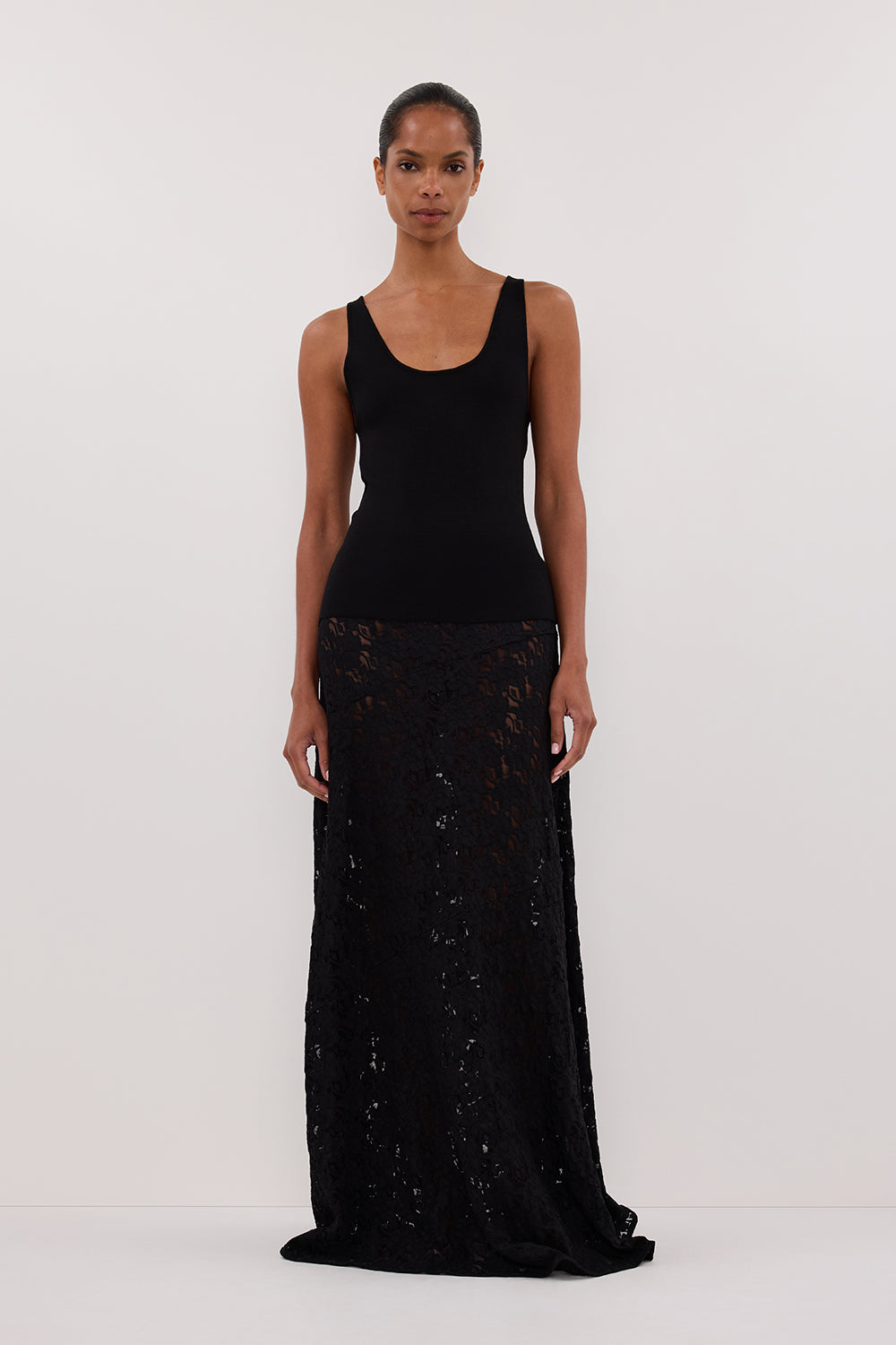 TROY BLACK KNIT TANK