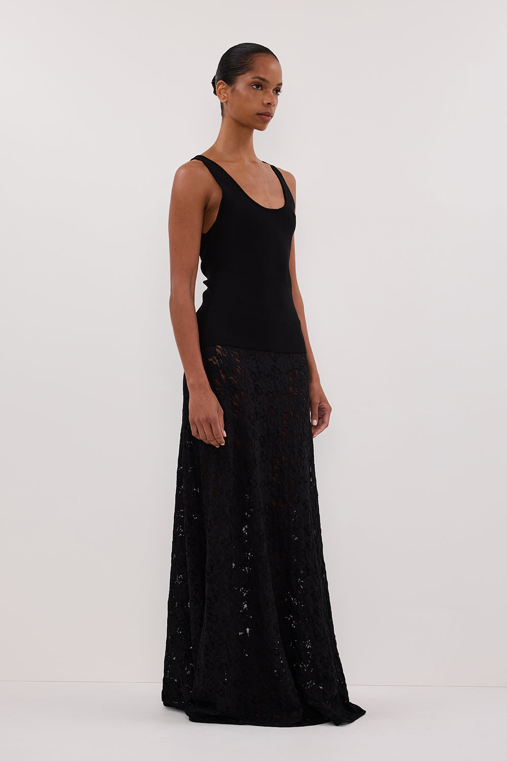 TROY BLACK KNIT TANK