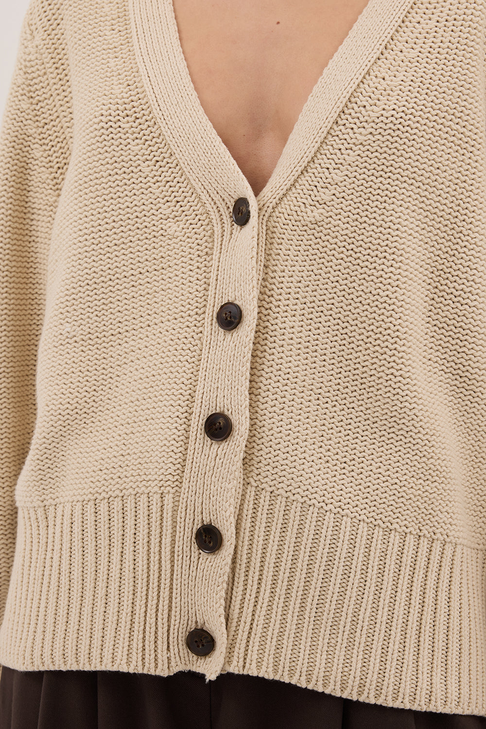 HUGO CLAY KNIT CARDIGAN