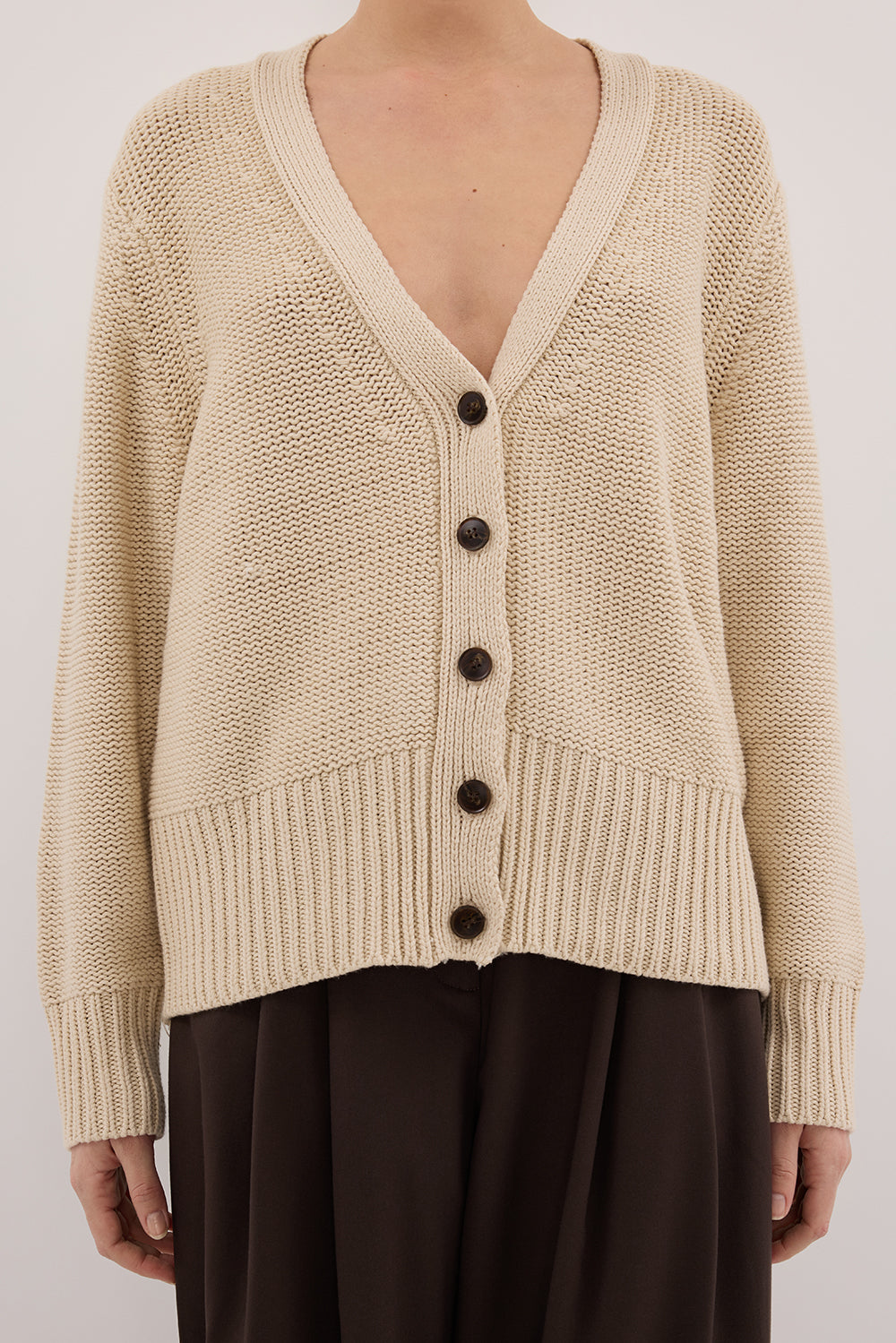 HUGO CLAY KNIT CARDIGAN