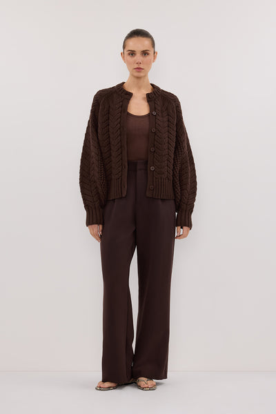TOM CHOC CABLE KNIT CARDIGAN – DISSH