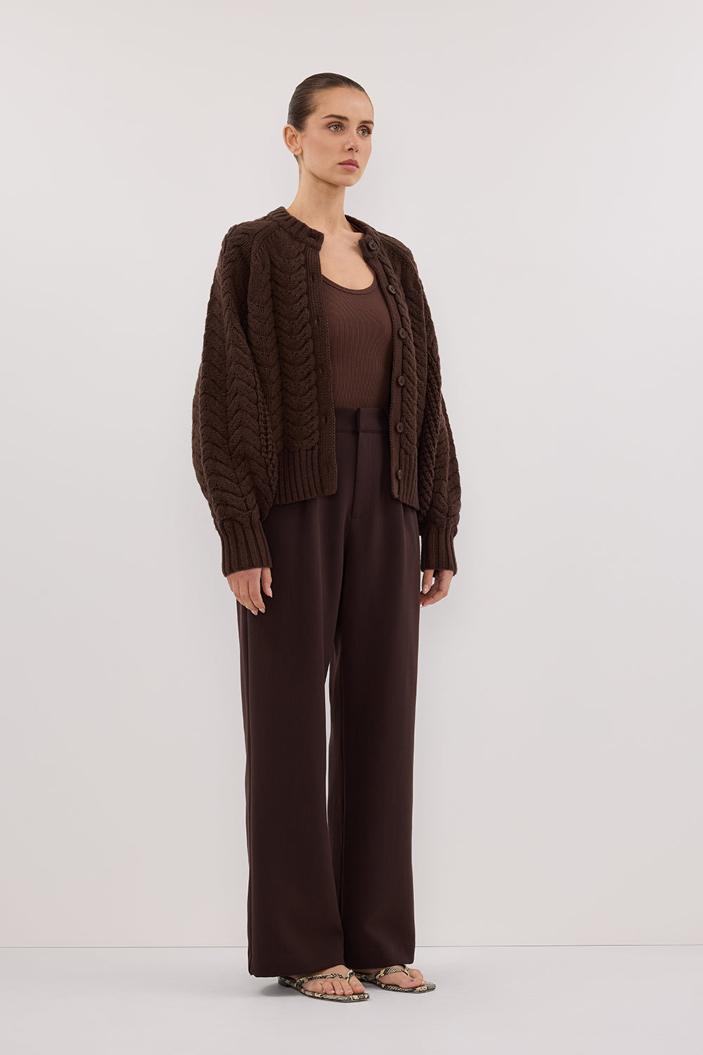 TOM CHOC CABLE KNIT CARDIGAN – DISSH