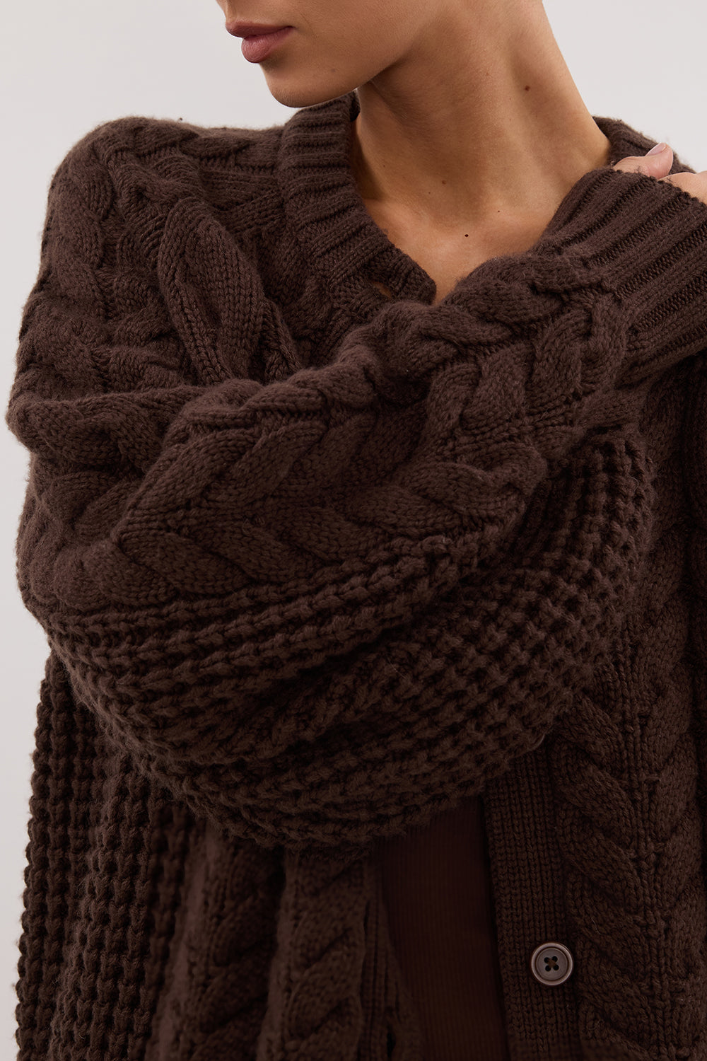 TOM CHOC CABLE KNIT CARDIGAN – DISSH