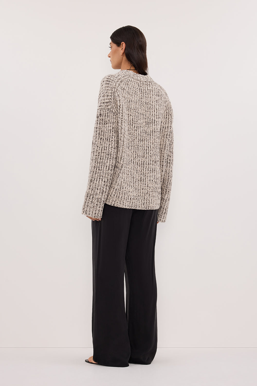 MARLEY IVORY CHOC SPECKLE JUMPER