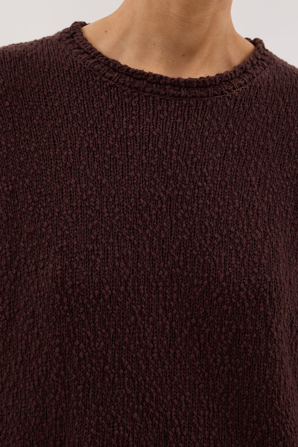 SUE CHOC OVERSIZED KNIT TEE