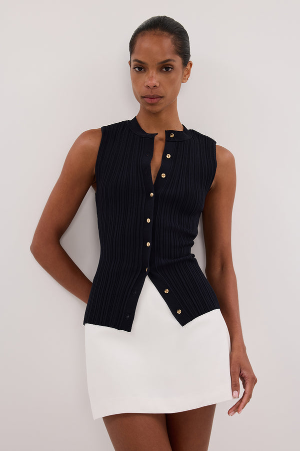 JASMINE INK KNIT TOP