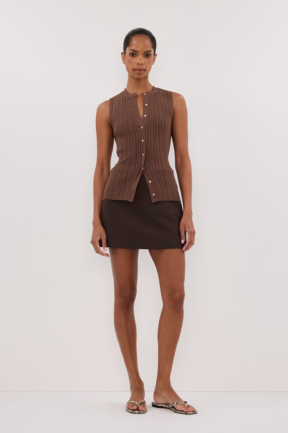 JASMINE MOCHA KNIT TOP