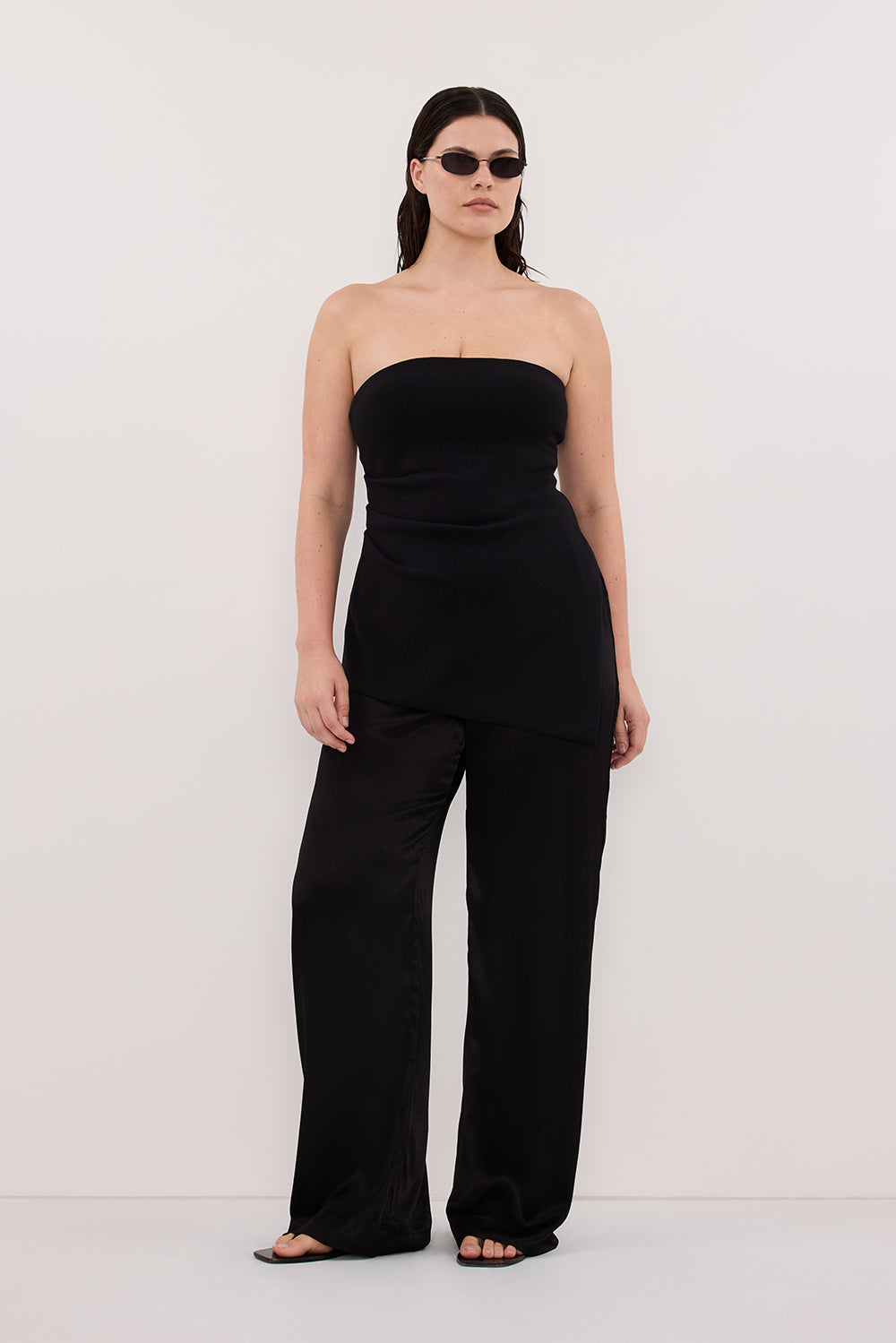 Luke Longline Bandeau Top in Black By DISSH Luke Longline Bandeau Top in Black By DISSH