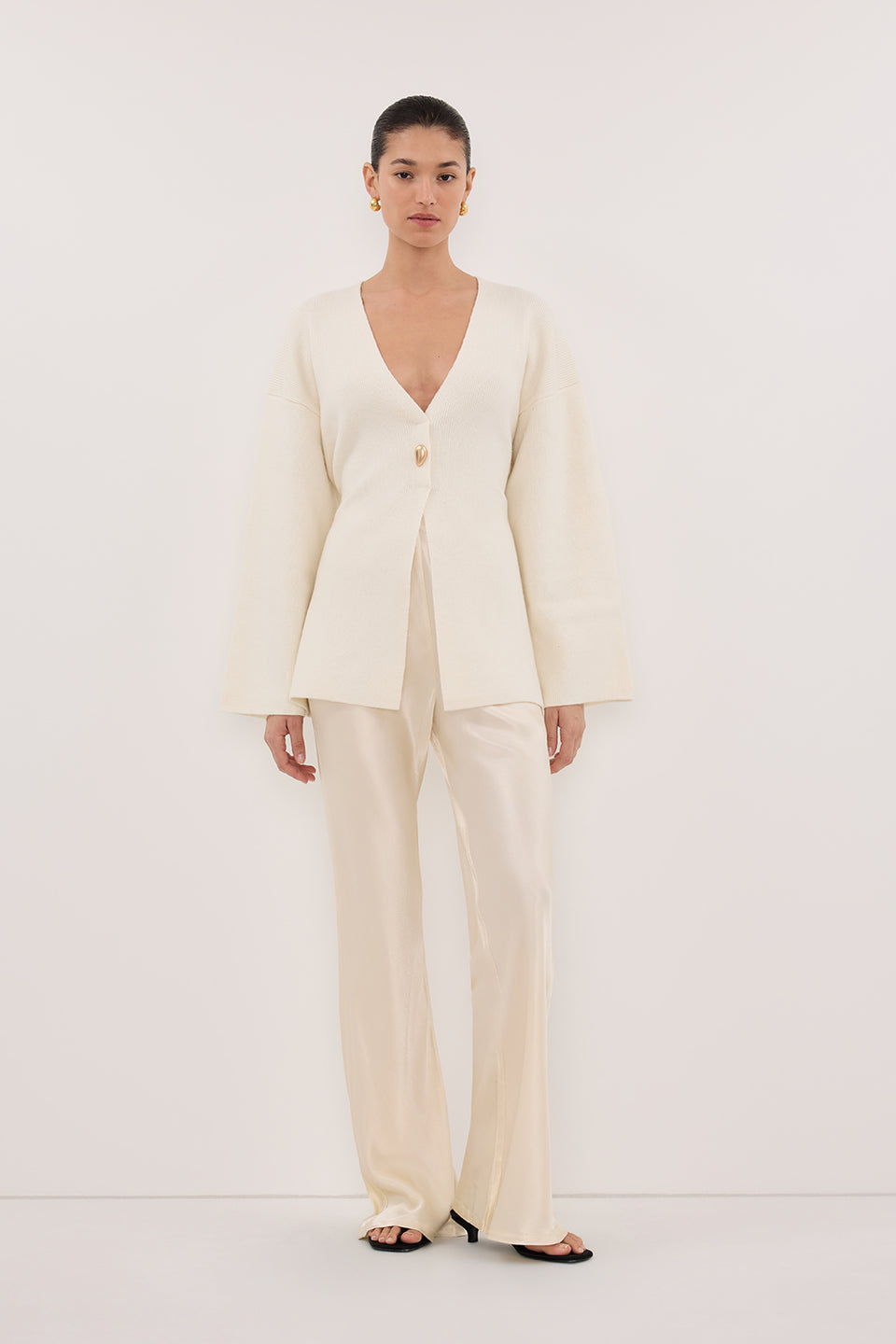 SCOUT CREAM LONG SLEEVE KNIT TOP