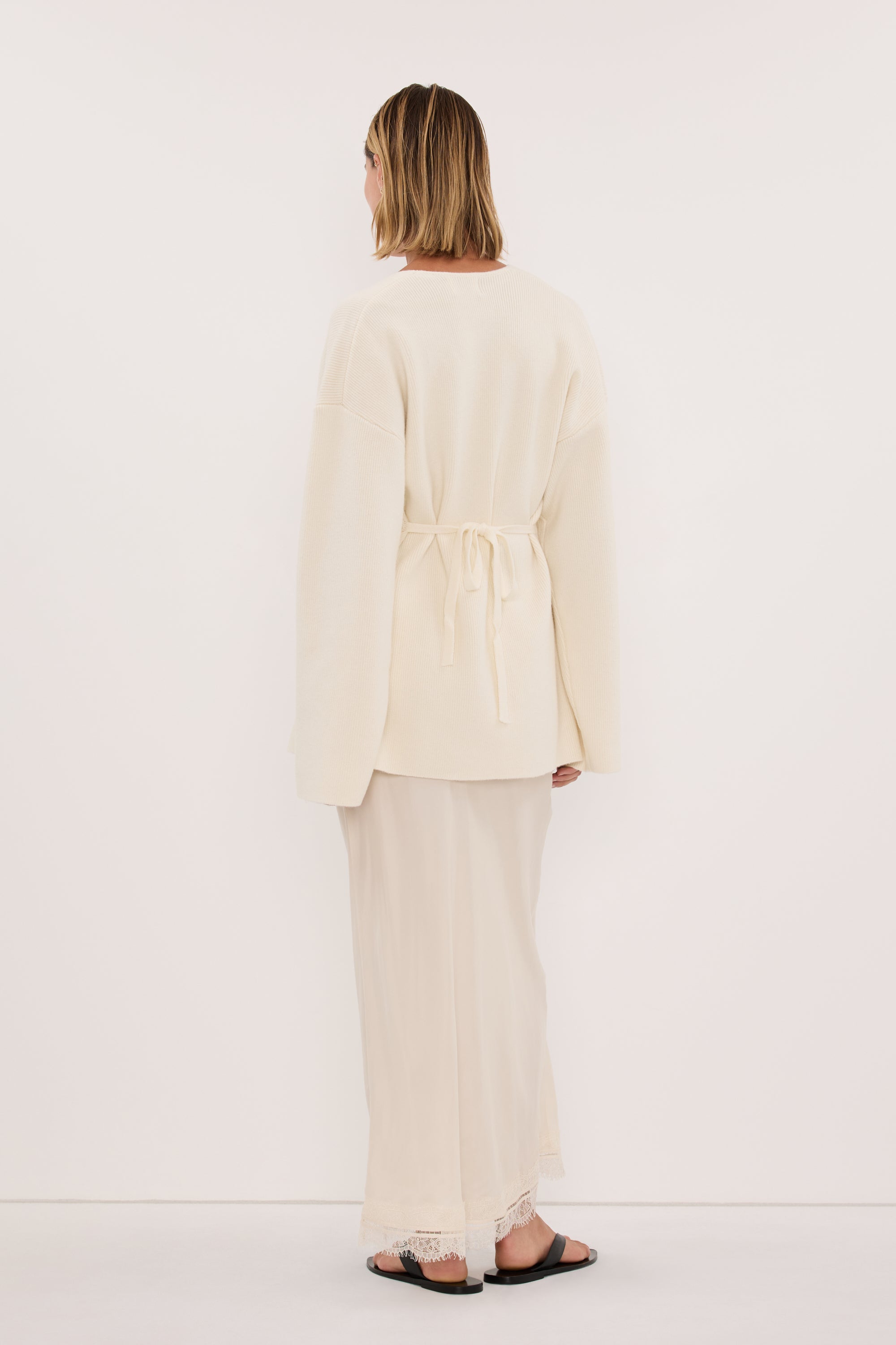 SCOUT CREAM LONG SLEEVE KNIT TOP