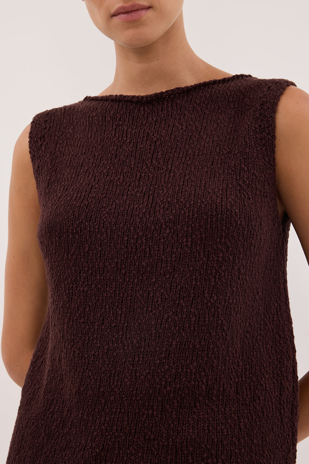 DINA CHOC KNIT TOP – DISSH