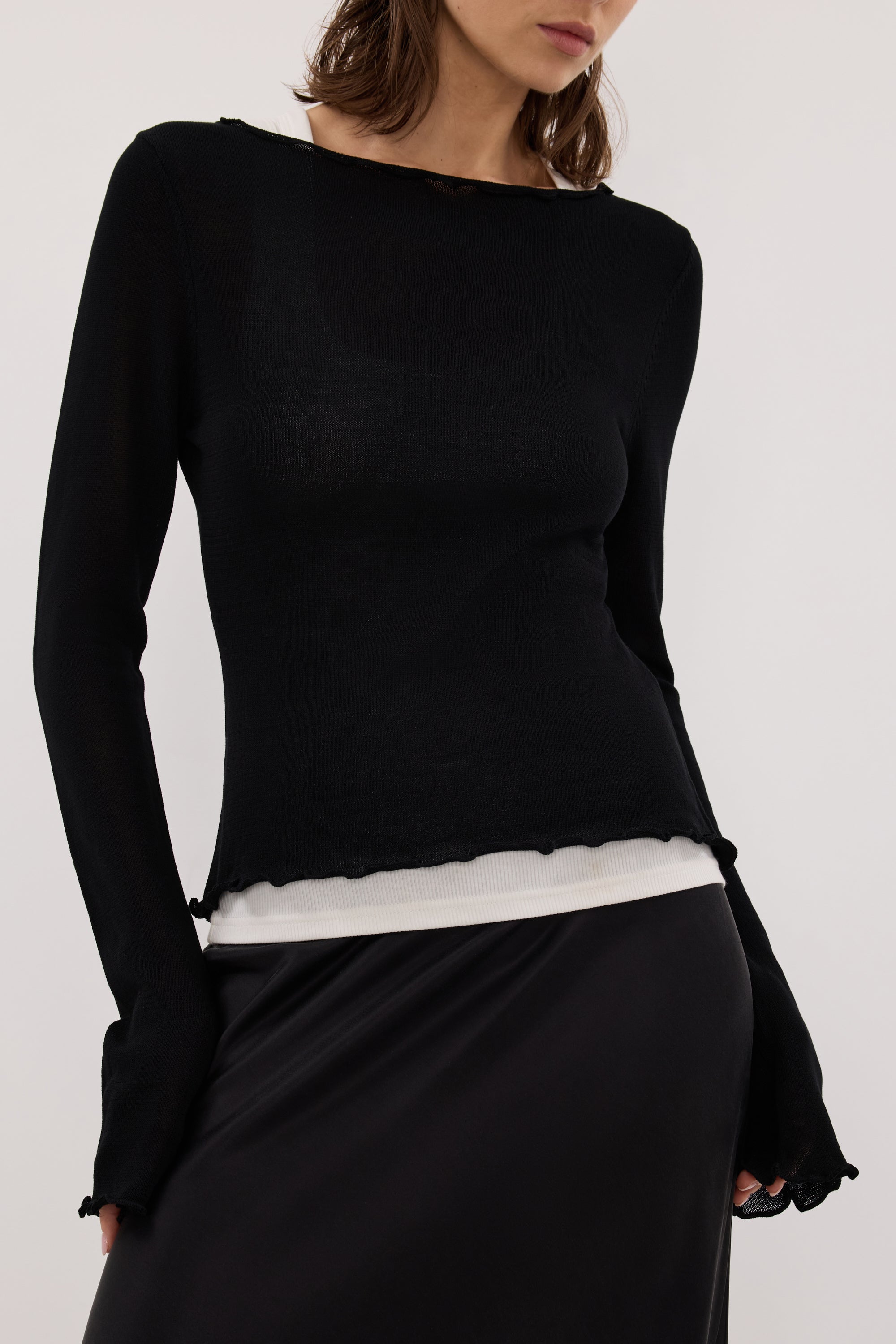 トップス CLANE BOAT NECK NO SLEEVE KNIT TOPS 松本恵奈のMUST BUY- 明日5月10日（火）発売の”VOLUME MAXI SKIRT”と