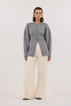 MARTHA GREY MARLE CINCHED CARDIGAN
