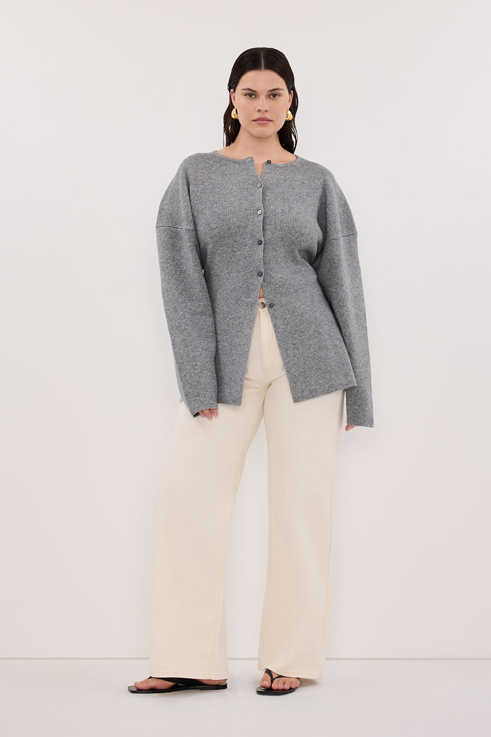 MARTHA GREY MARLE CINCHED CARDIGAN