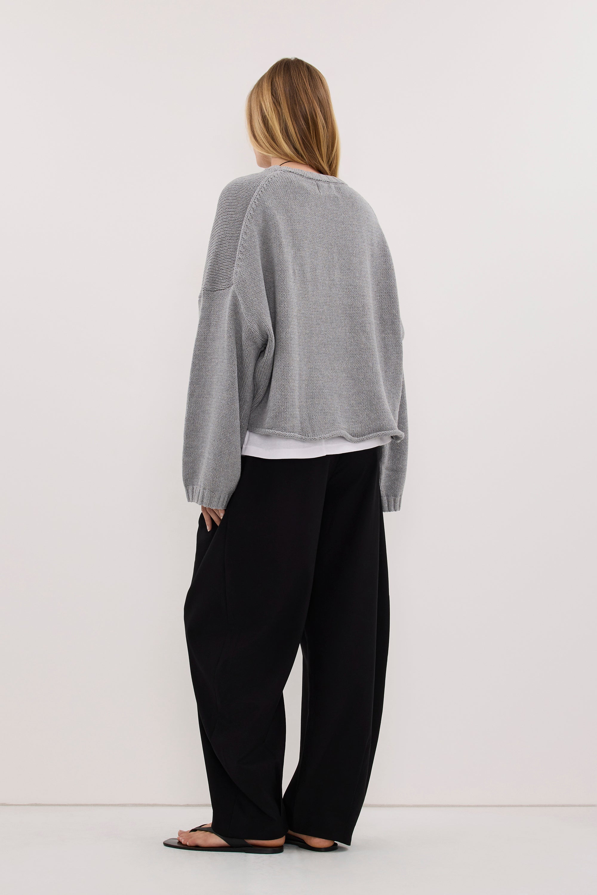 BAY GREY MARLE KNIT JUMPER