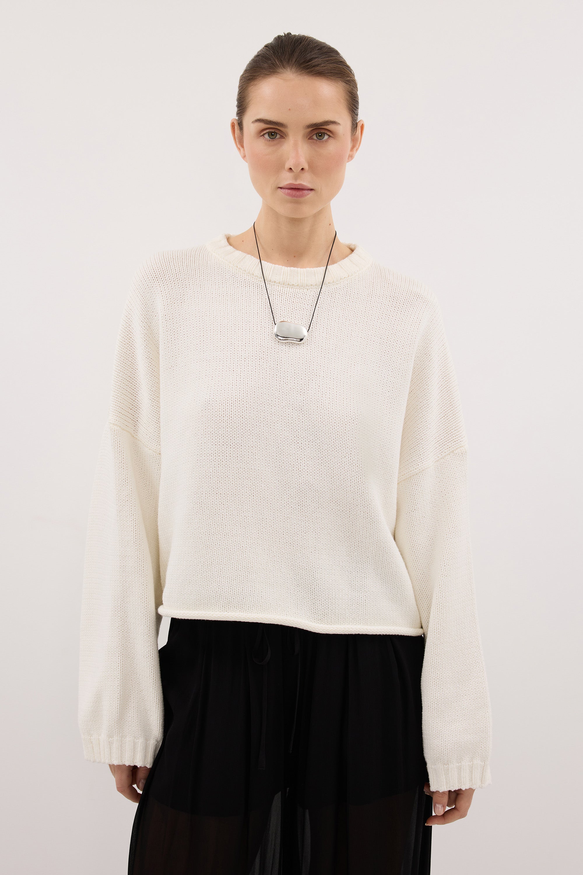 BAY IVORY KNIT JUMPER