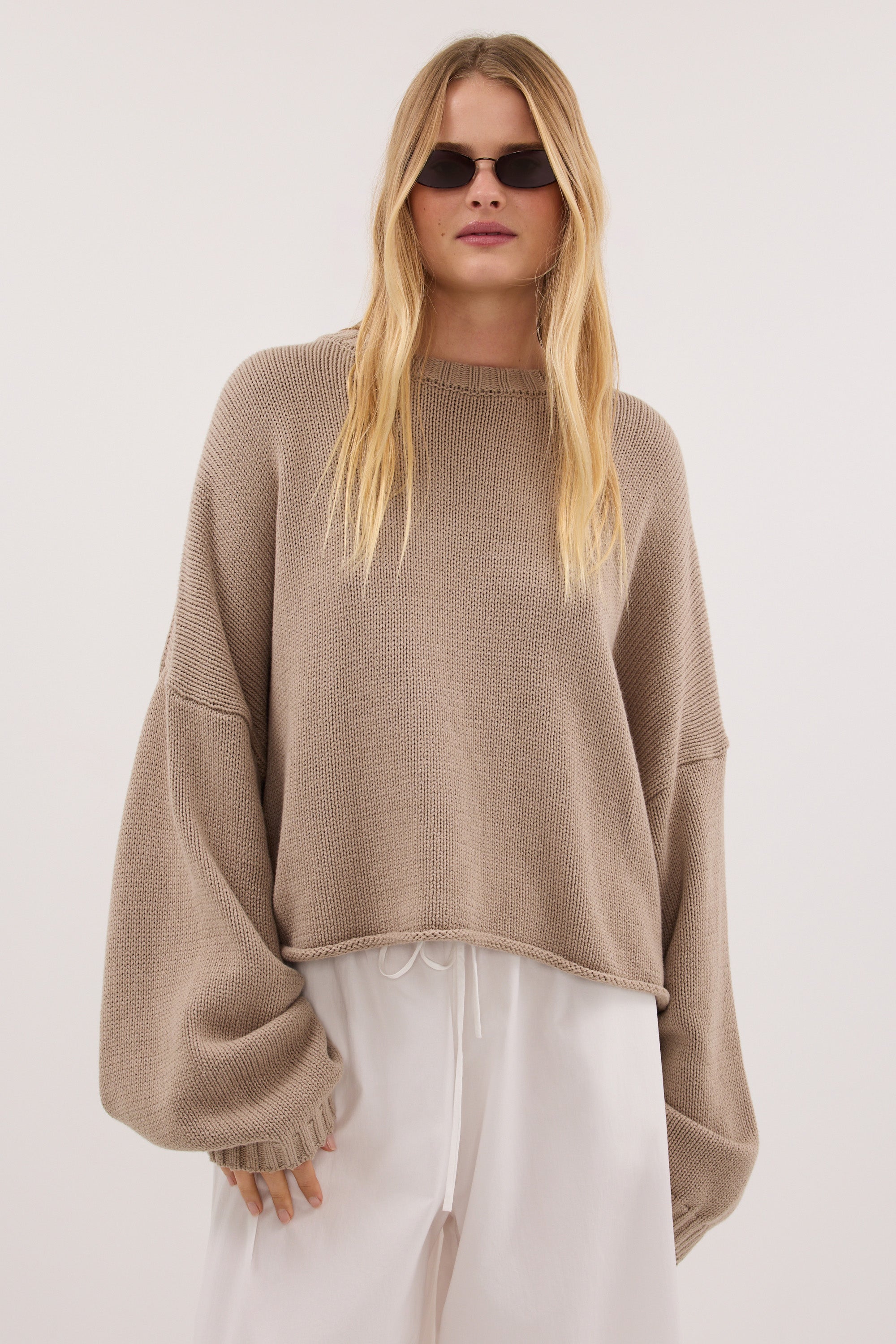 BAY TAUPE KNIT JUMPER