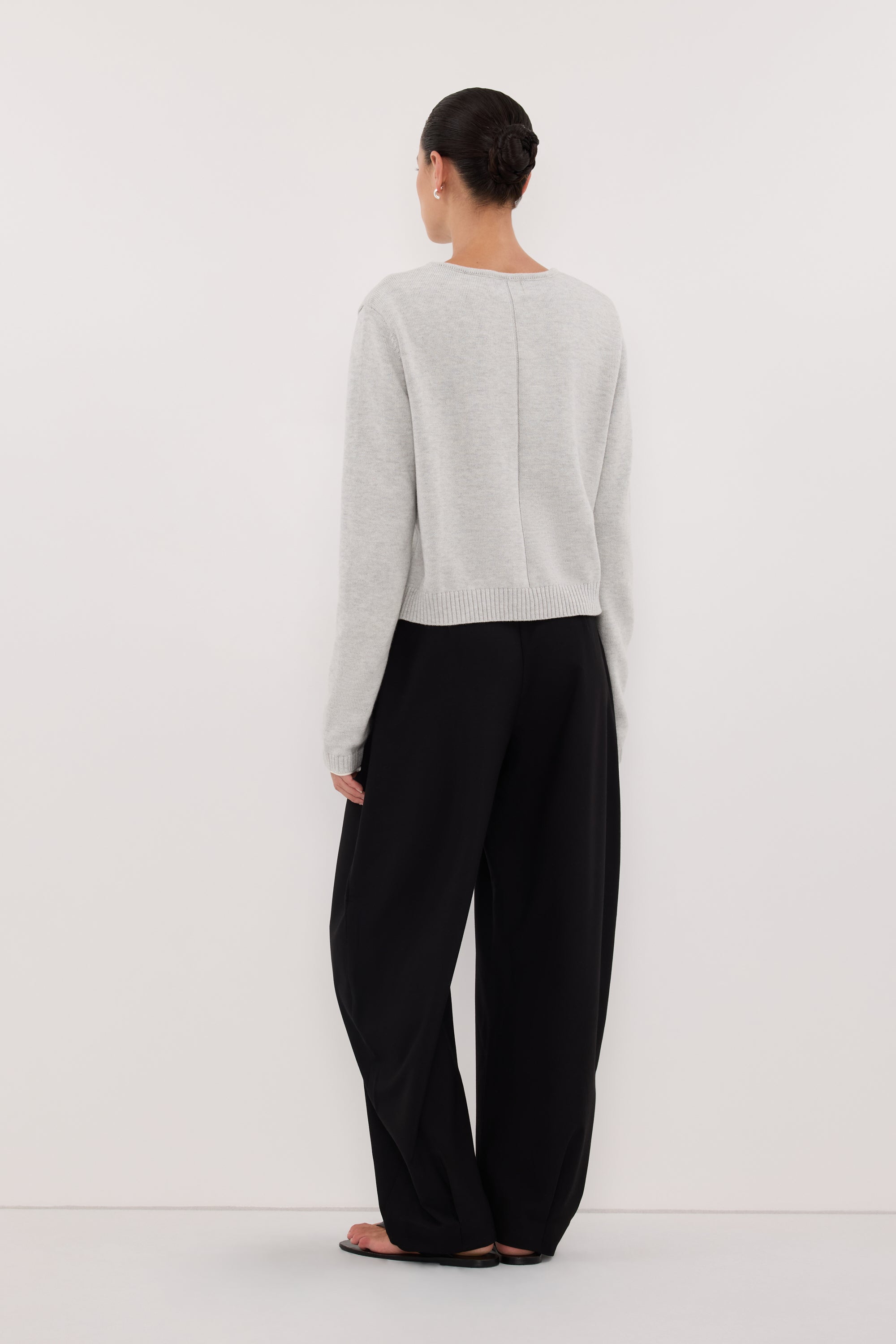 LISE SILVER LIGHT KNIT CARDIGAN