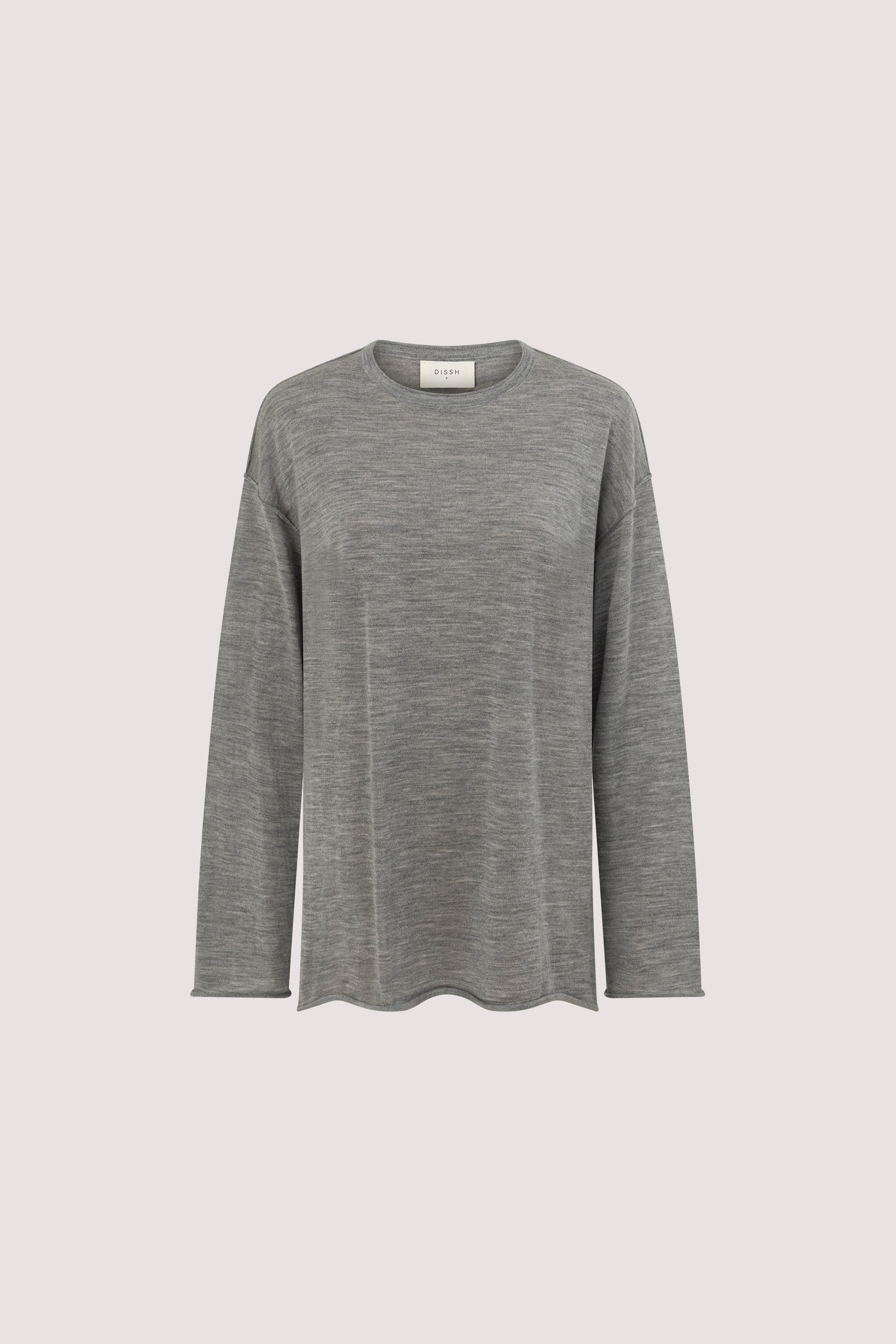 DUKE GREY MARLE MERINO JUMPER