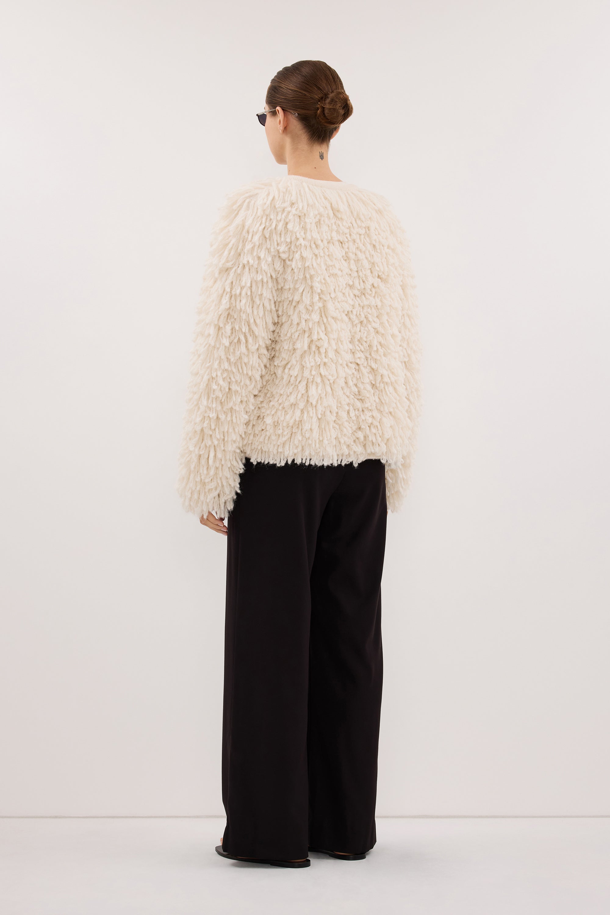 LANA CREAM LONGLINE KNIT CARDIGAN – DISSH
