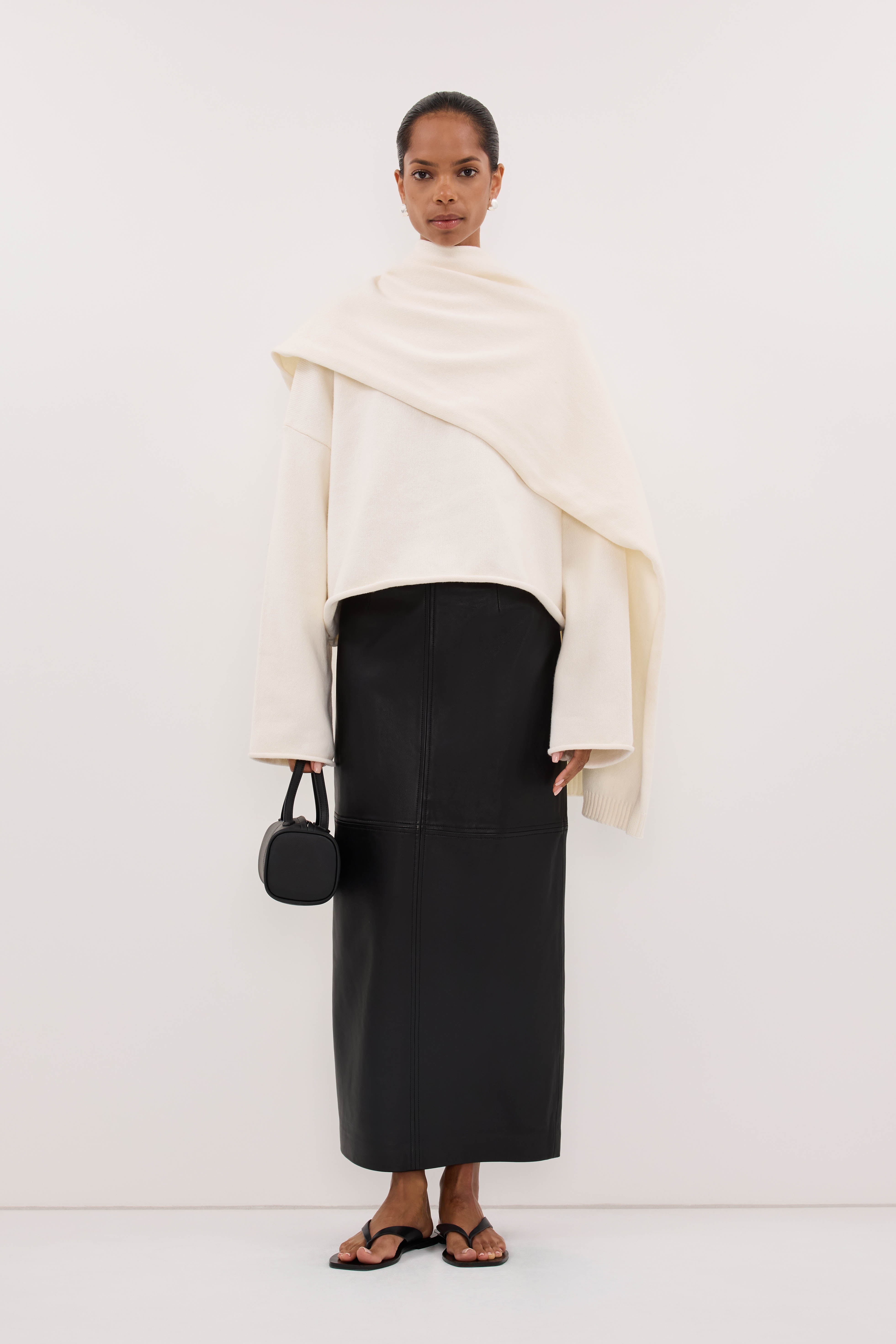 ニット/セーター Mediam Deformation knit tops - Ivory Mediam Deformation knit tops・IVORY - tity