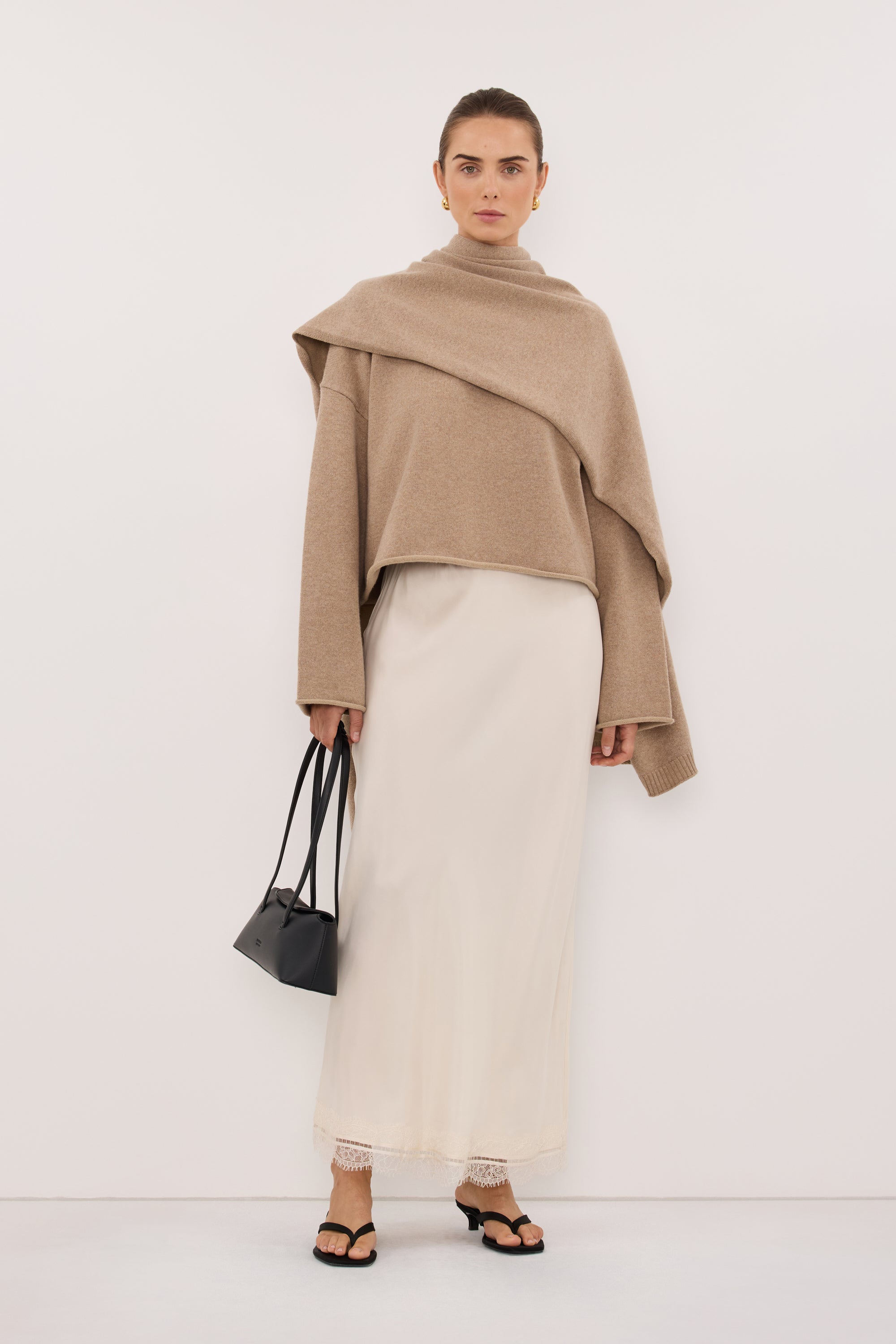 ANDIE OAT SCARF KNIT JUMPER – DISSH