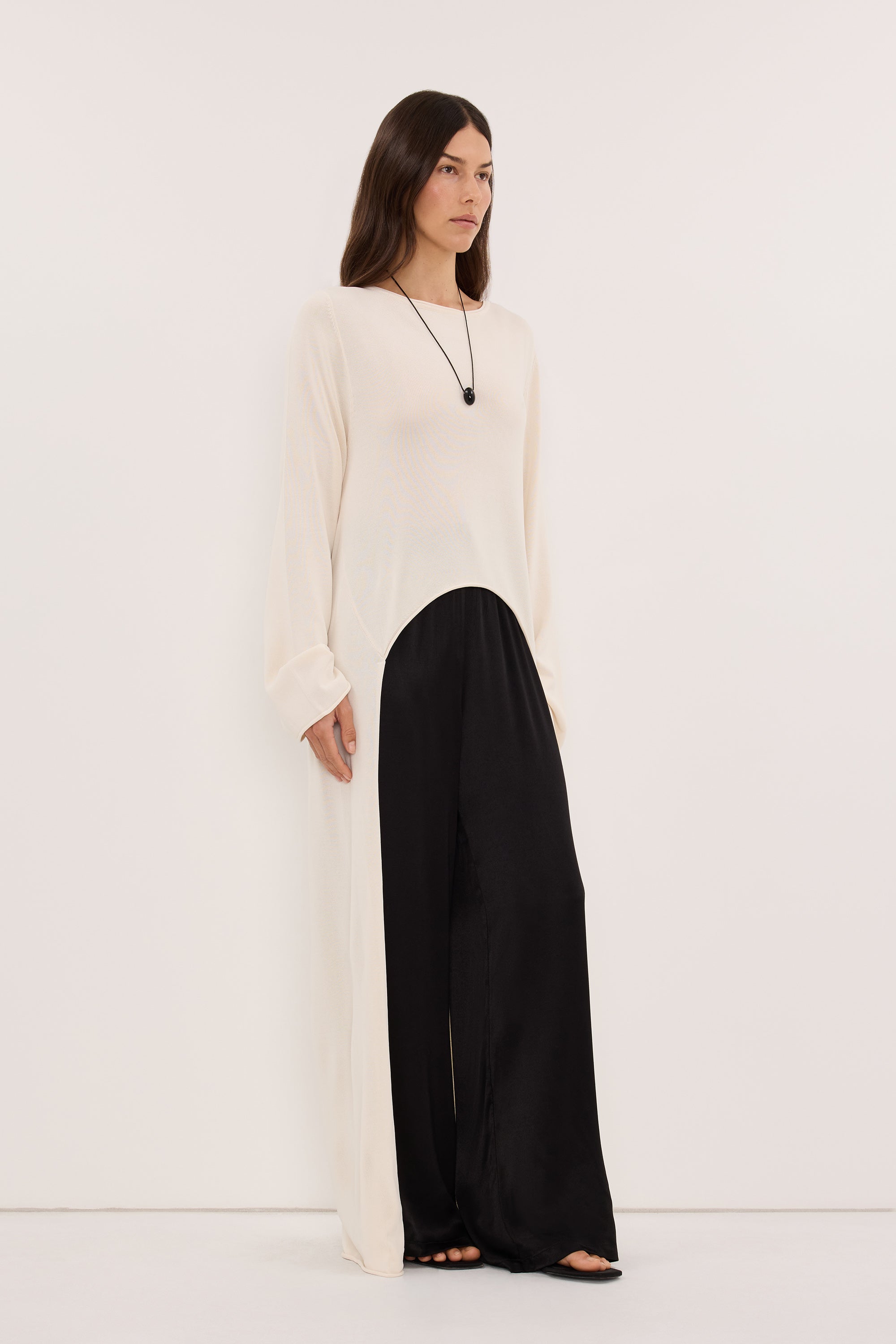 DAPHNE MILK KNIT CAPE TOP - PRE ORDER