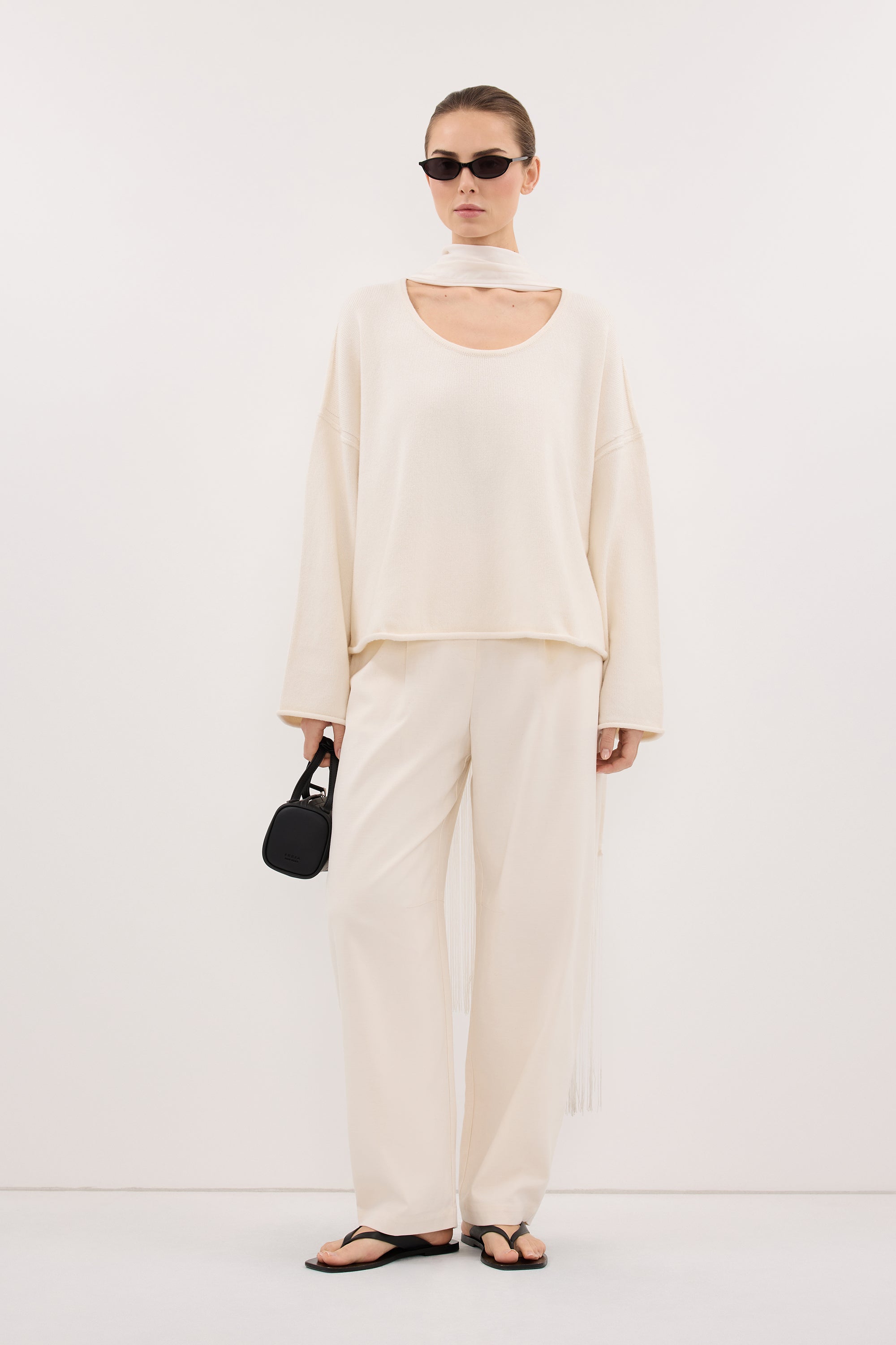 MARTA CREAM KNIT LIGHTWEIGHT JUMPER