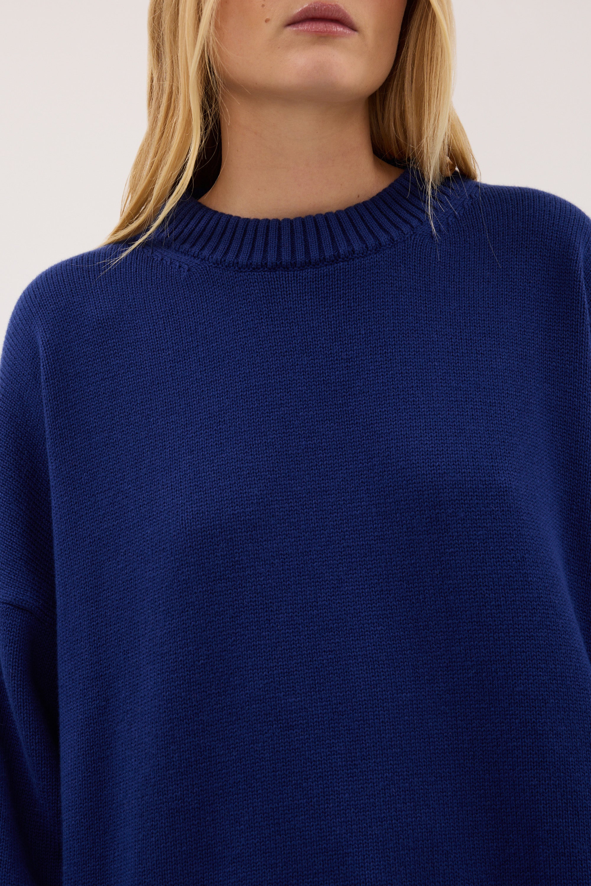 CECILIA COBALT CREW NECK JUMPER