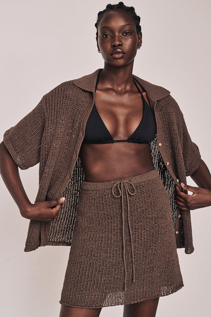 Scout Midi Skirt - Choc main image 0