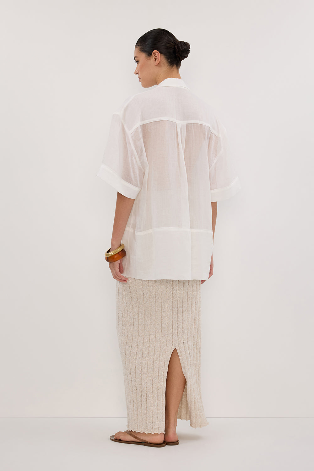 REM STONE KNIT MIDI SKIRT