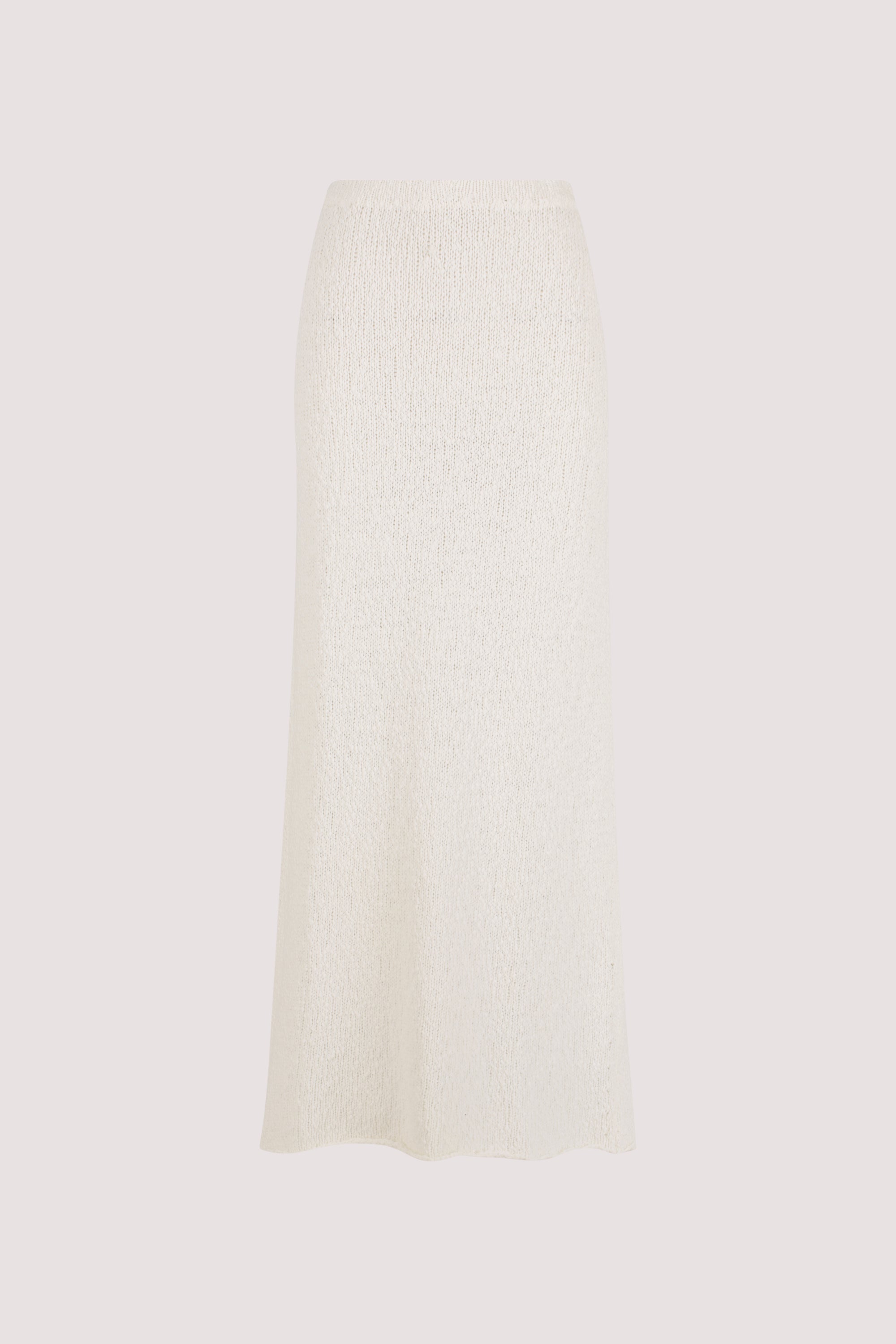 DINA OFF WHITE KNIT MIDI SKIRT