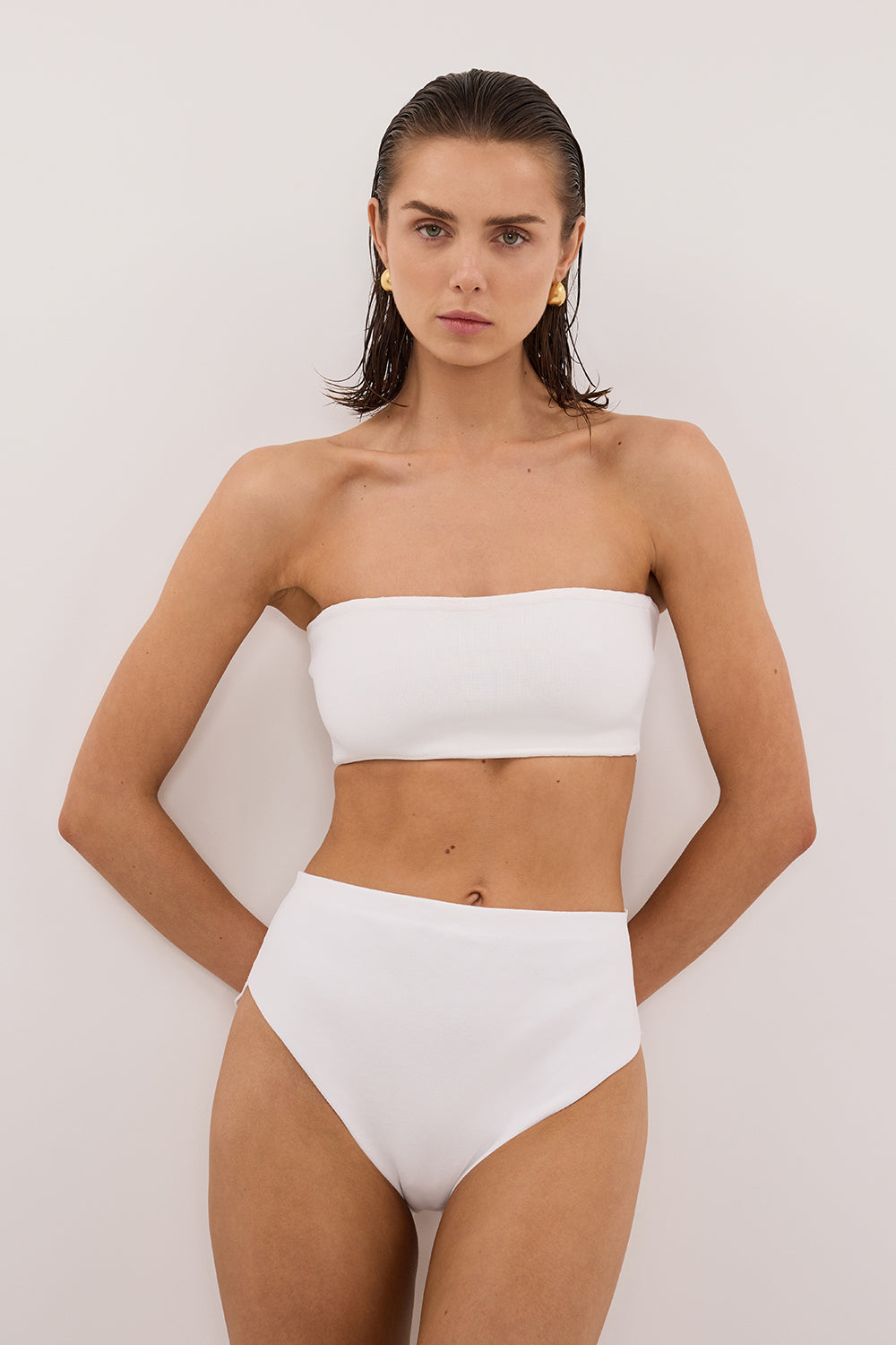 BASE OFF WHITE HIGH WAIST BRIEF